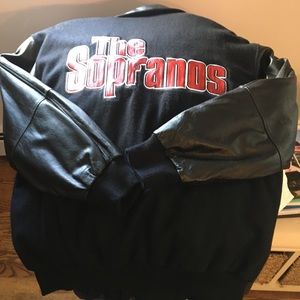 Men’s stadium jacket. Sopranos HBO label